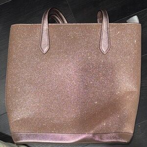 Kate Spade Rose Gold Glitter Tote